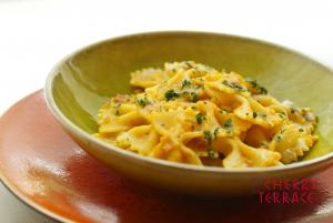 かぼちゃのファルファッレ（ショートパスタ）