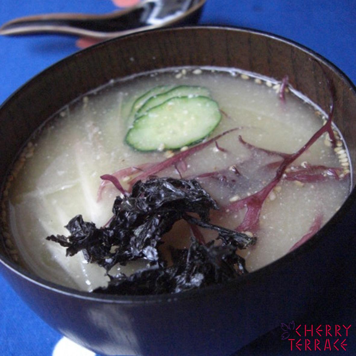 地のりとふのりの冷汁