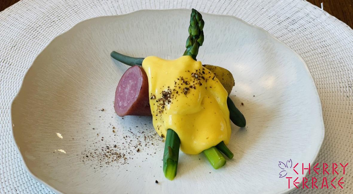 夏野菜とじゃがいものバイヨンソース エストラゴン風味