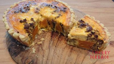 ラウデミオで作るキッシュ かぼちゃと牛肉