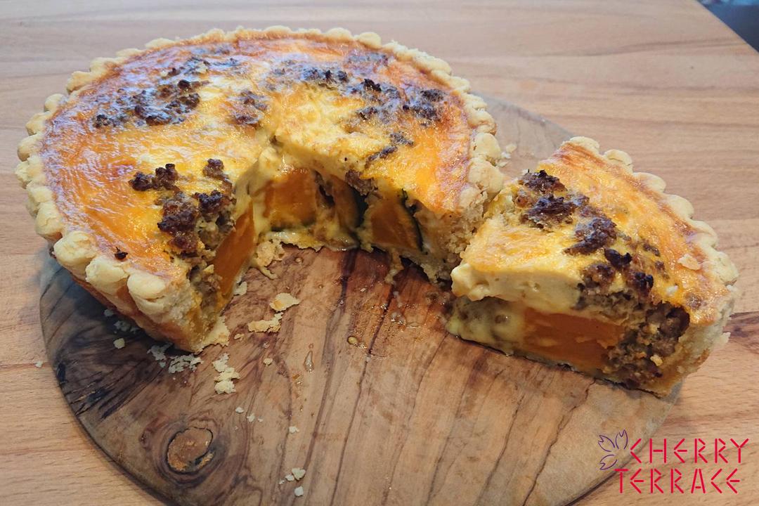 ラウデミオで作るキッシュ かぼちゃと牛肉