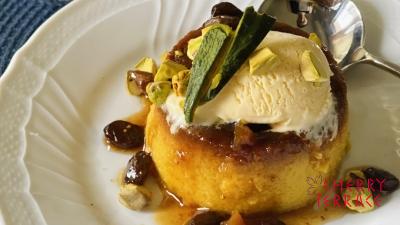 大人のかぼちゃプリン ピスタチオのプラリネ