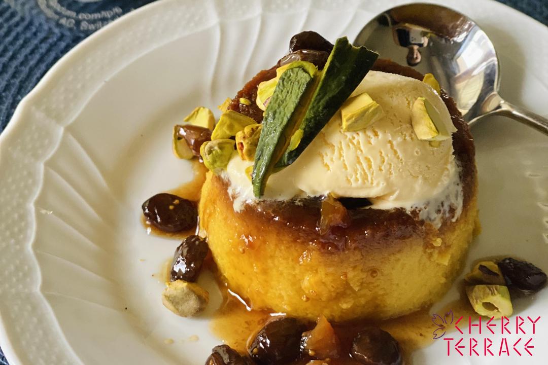 大人のかぼちゃプリン ピスタチオのプラリネ